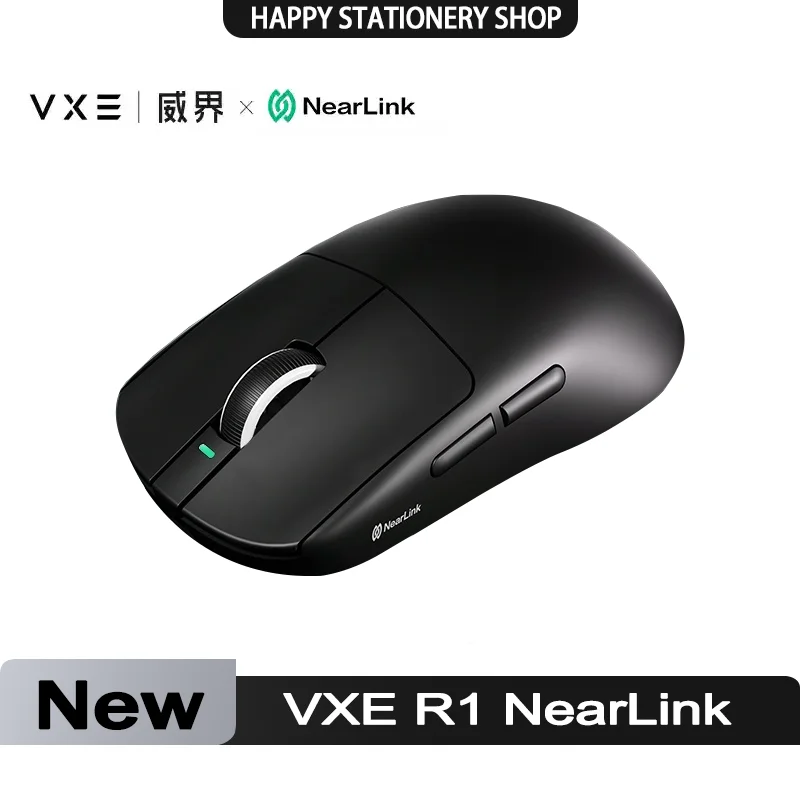 New Vxe Dragonfly R1 Nearlink Mouse Three Mode Wireless Mouse Custom Paw3395se 150h Long Battery Life Gaming Mice Pc Accessories