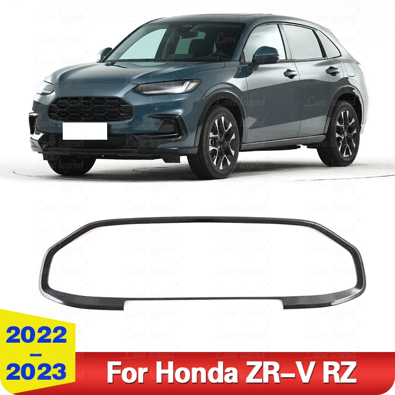 For Hodna ZR-V RZ 2022 2023 Car Accessories ABS Front Center Mesh Grille Grill Cover Radiator Strip Trim Decoration