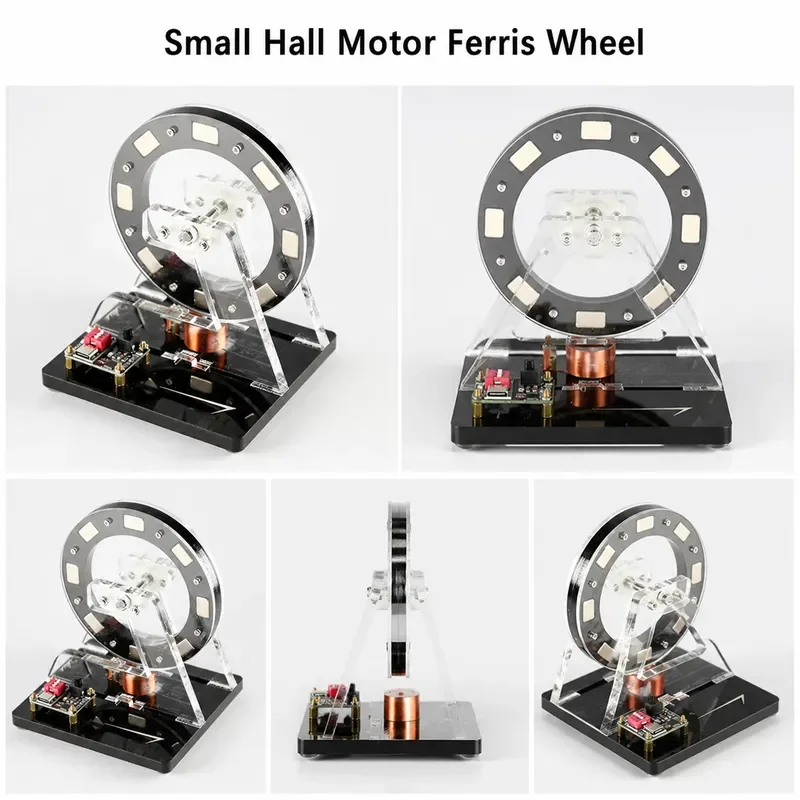 Brushless Motor Ferris Wheel Model Small Hall Motor Demonstration Desktop High Tech Ornament Creative Toy Educational STEM