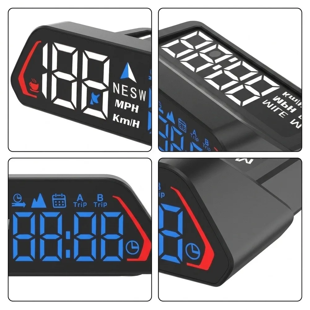 Car Head Up Display HUD For Gps Speedometer Odometer Altitude Overspeed Alarm USB Interface Driving Computer For Most Vehicle