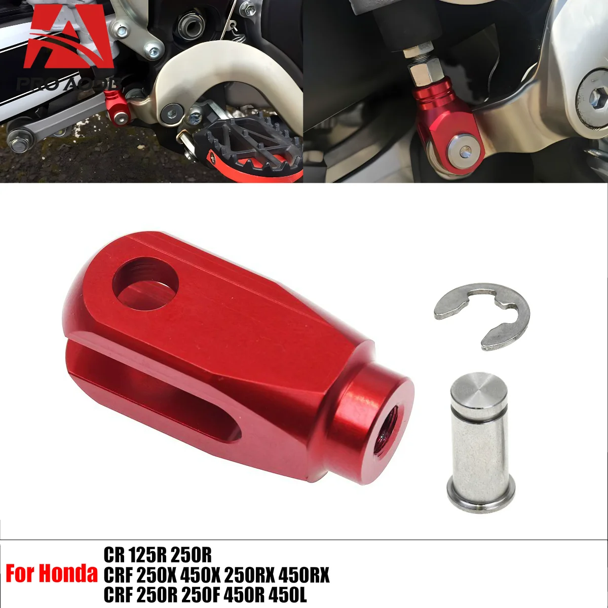 

Sturdy Motorcycle CNC Accessories Rear Brake Clevis For Honda CR125R CR250R CRF150R 250R 450R CRF250X 250RX 250F 450R 450X 450RX