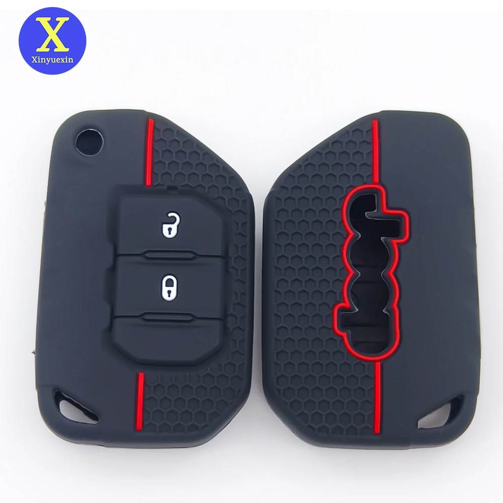 xinyuexin-silicone-remoto-chave-caso-capa-saco-para-jeep-wrangler-jk-gladiador-2-botao-flip-dobravel-chave-escudo-fob-acessorios-do-carro