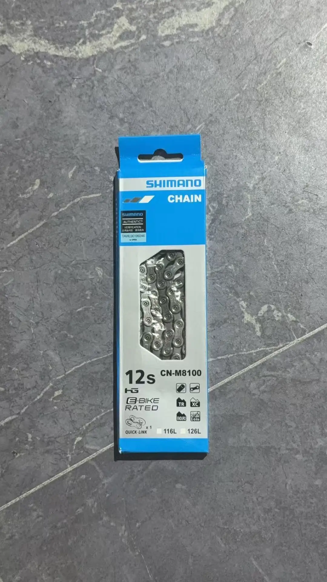 Original Shimano 8/9/10/11/12-Gang Fahrradkette für Mountainbikes und Rennräder, Fahrradzubehör