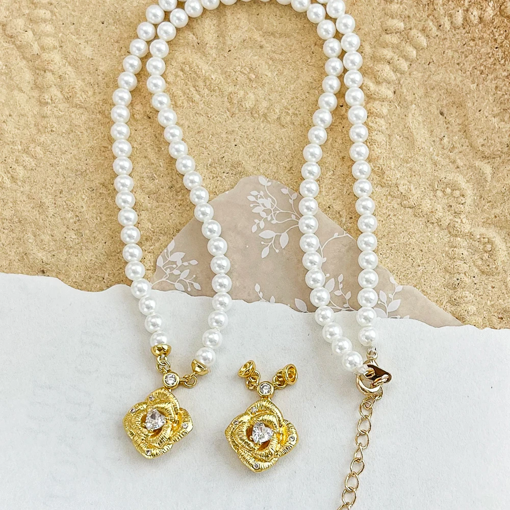 

Cordial Design 20Pcs 15*23MM DIY Pendant For Pearl Necklace/Hand Made/Genuine Gold Plating/Jewelry Accessories/CZ Charms #195741