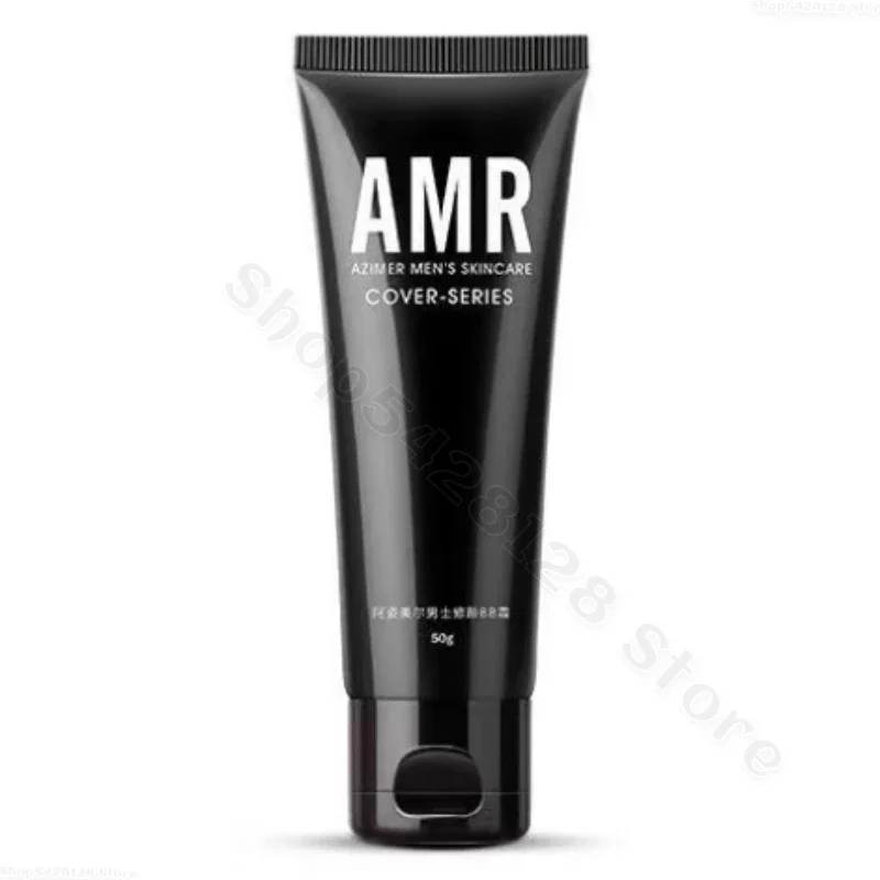 AMR Men\'s No-Makeup Cream Refreshing Cream Concealer Modify Skin Isolate Acne Marks Brightening No-Makeup Cream 50g