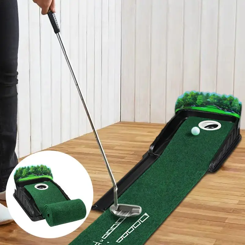 Golf Putting Green Indoor Outdoor Training Aid Portable Putting Green Indoor For Professional Expert Golfers Mini Games Outdoor