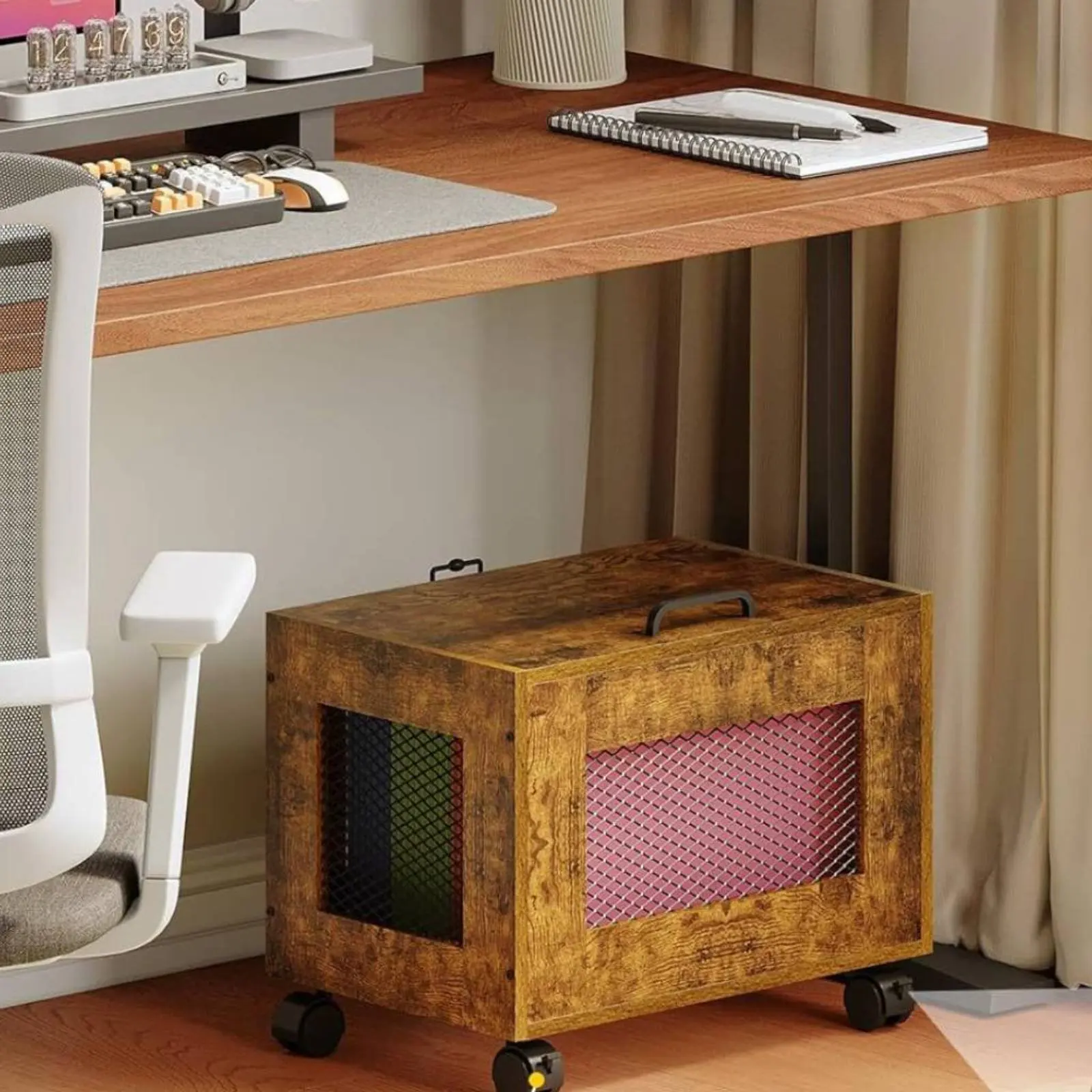 

Mobile File Cabinet Lockable Casters Rolling File Cabinet Mobile Filing Cart Accommodates Letter/Legal Size Files Sturdy