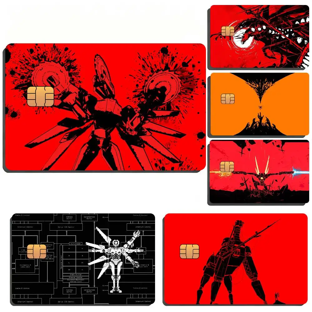 Game U-ULTRAKILL Waterproof Skin Sticker Bank Bus Metro Access Card Protective Film Card Sticker Girl Gift