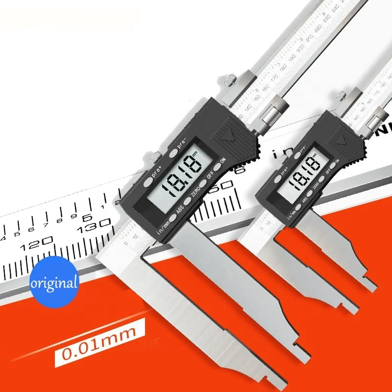 0-1000 مللي متر فرجار رقمي Messschieber الثقيلة الإلكترونية الورنية الفرجار مع سكين فكي Aquimetro عيار ميكرومتر #2