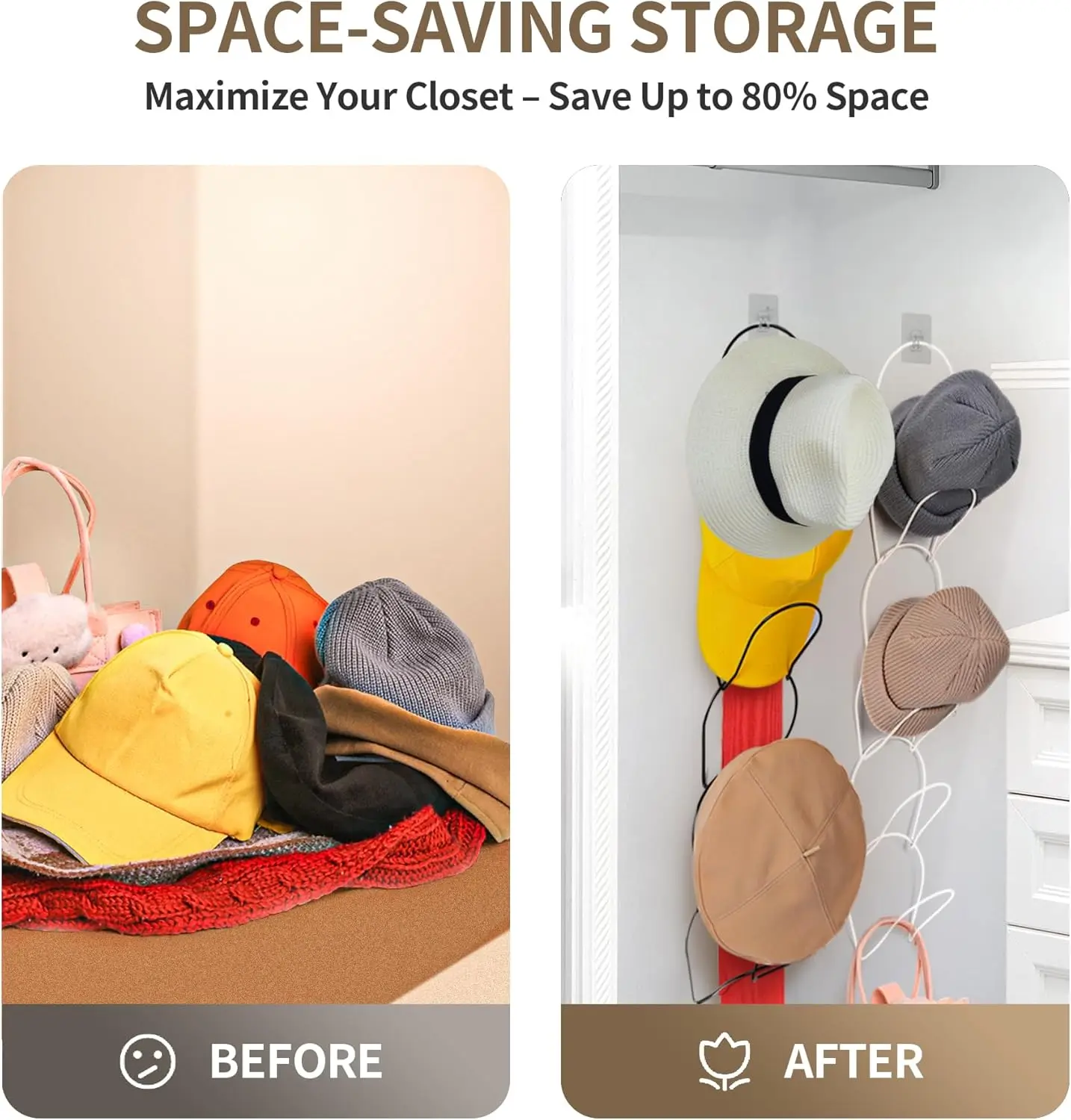 10 Pack Wig Holder Organizer for Closet Display