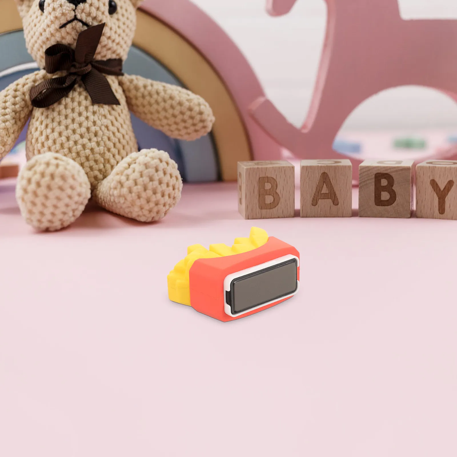 Kunststoff-Namensstempel für Kinder in Lebensmittelform, Cartoon-Kleidungsstempel, Schnelltrocknend, Farbecht, Praktisch, Multifunktional für Kinder-Bastelarbeiten