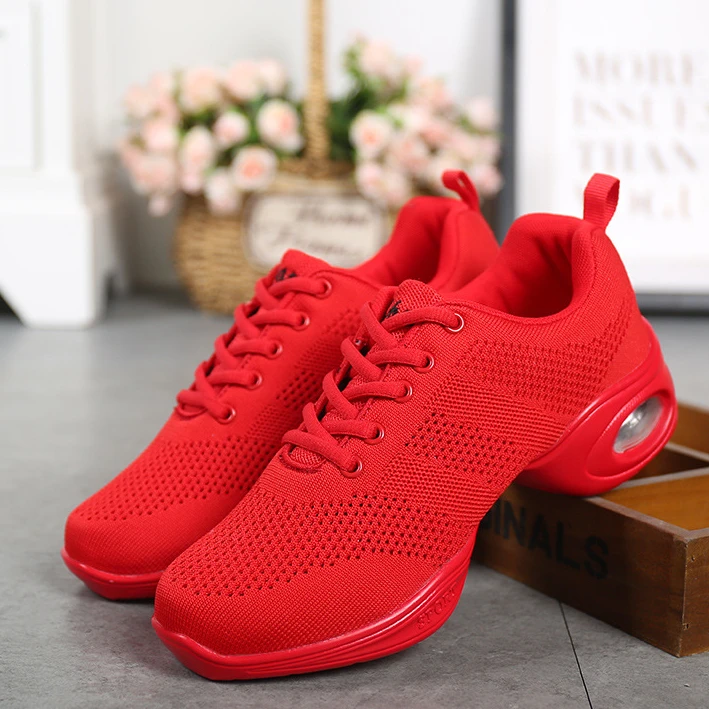 

Women's Dance Shoes Soft Outsole Woman Breath Jazz Hip Hop Shoes Sports Sneakers Ladies Girl's Modern Jazz Dancing Shoes