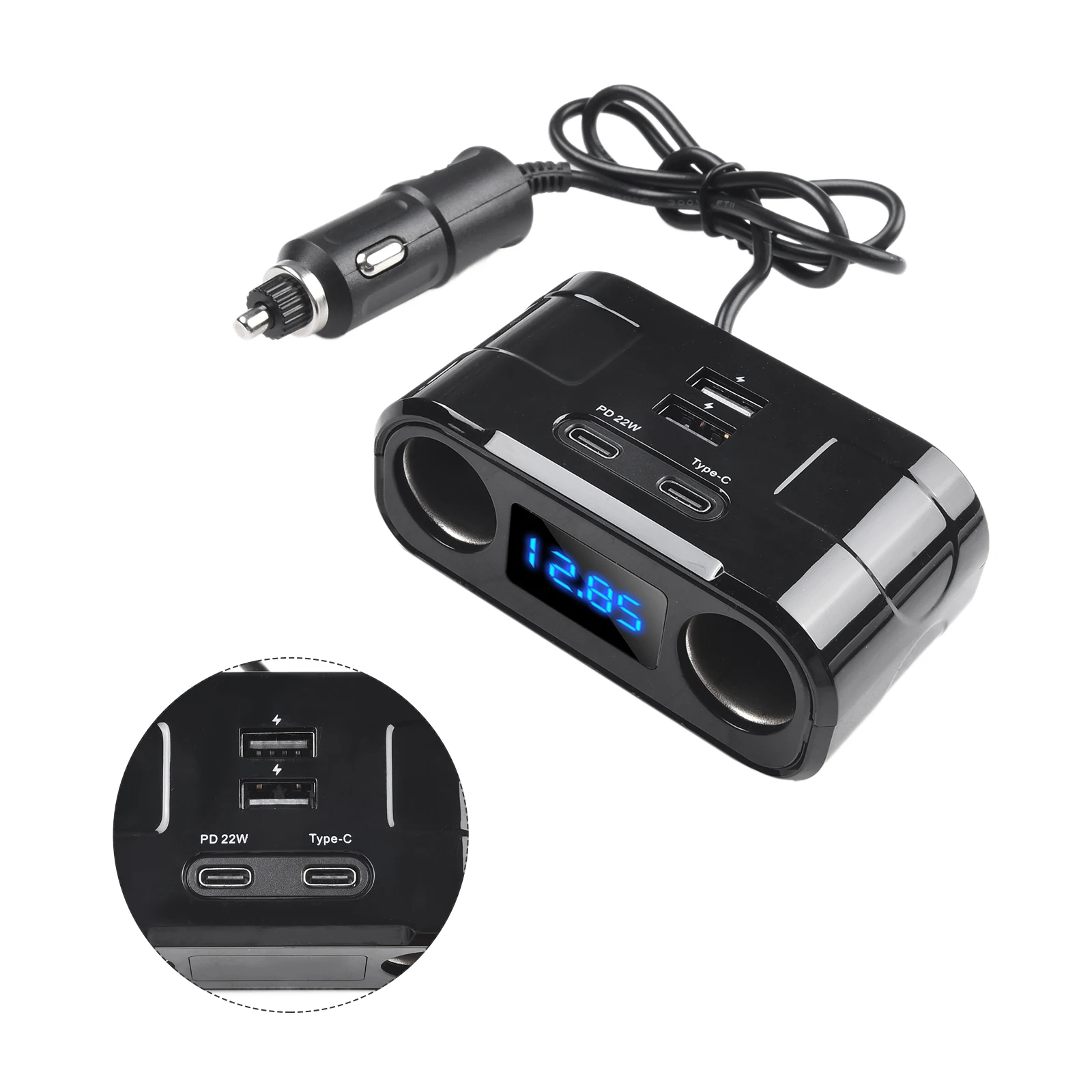 Multiple Devices for QC USB Car Charger W for pd Quick Charge Adapter Multi Functional Power Adapter  Multiple