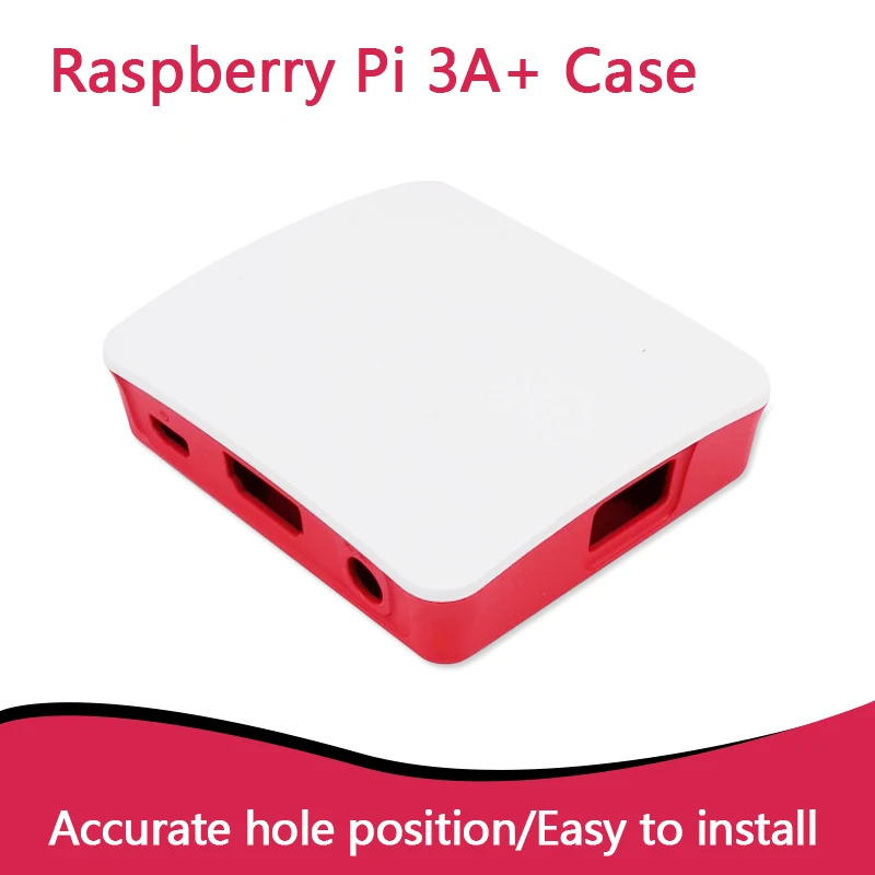 حافظة RPI الرسمية لـ Raspberry Pi 3 Model A+ Pi 3A+ غلاف اللون الأحمر والأبيض