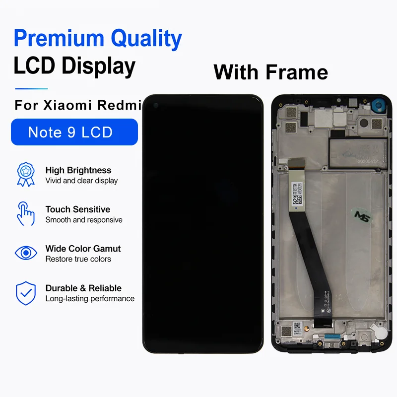 IPS Display For Xiaomi Redmi Note 9 LCD Display Touch Screen Digitizer For Redmi 10X 4G LCD M2003J15SG LCD Display M2003J15SC