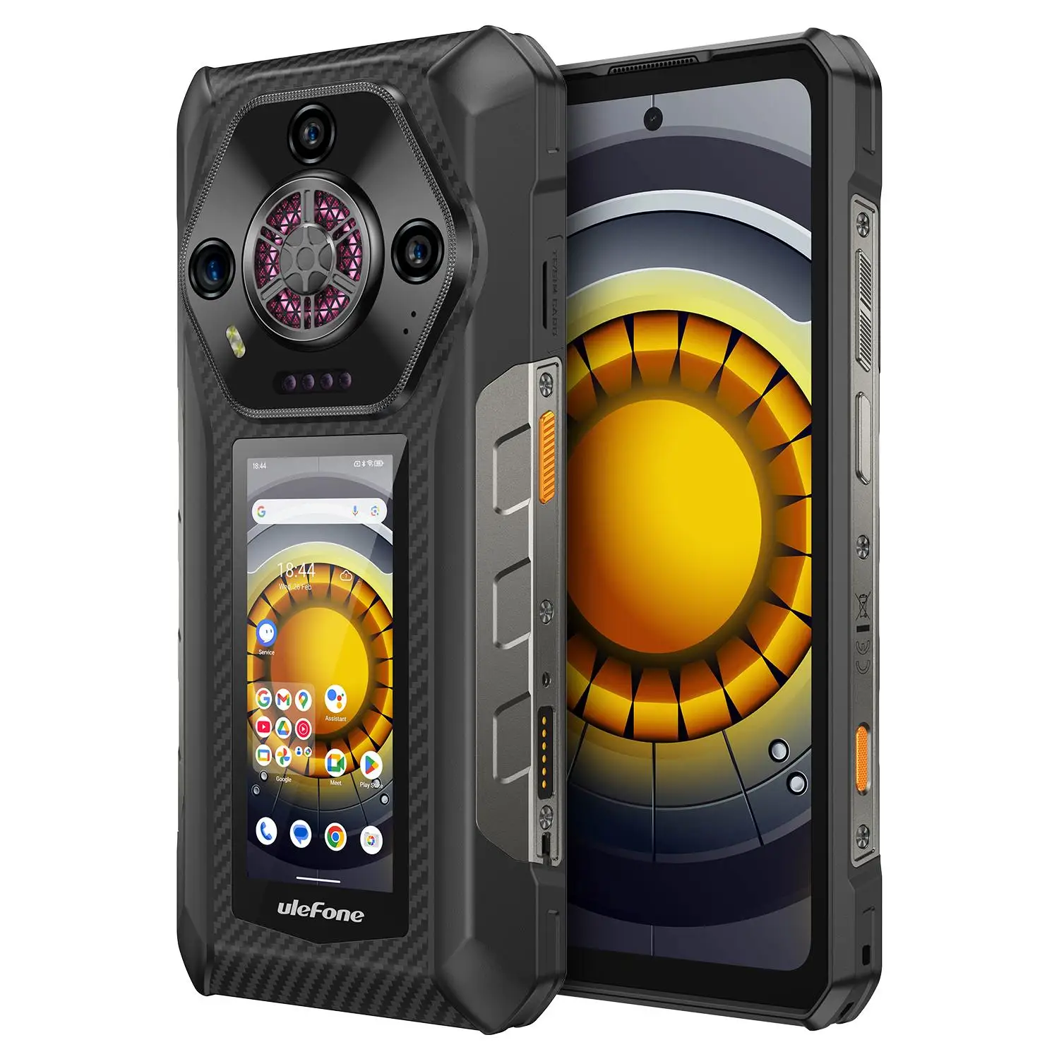 Ulefone Armor 30 Pro 5G Rugged Phone Android 14 Smartphone 6.9" Dual Screen 16GB+512GB MediaTek Dimensity 7300X 12800mAh 64MP