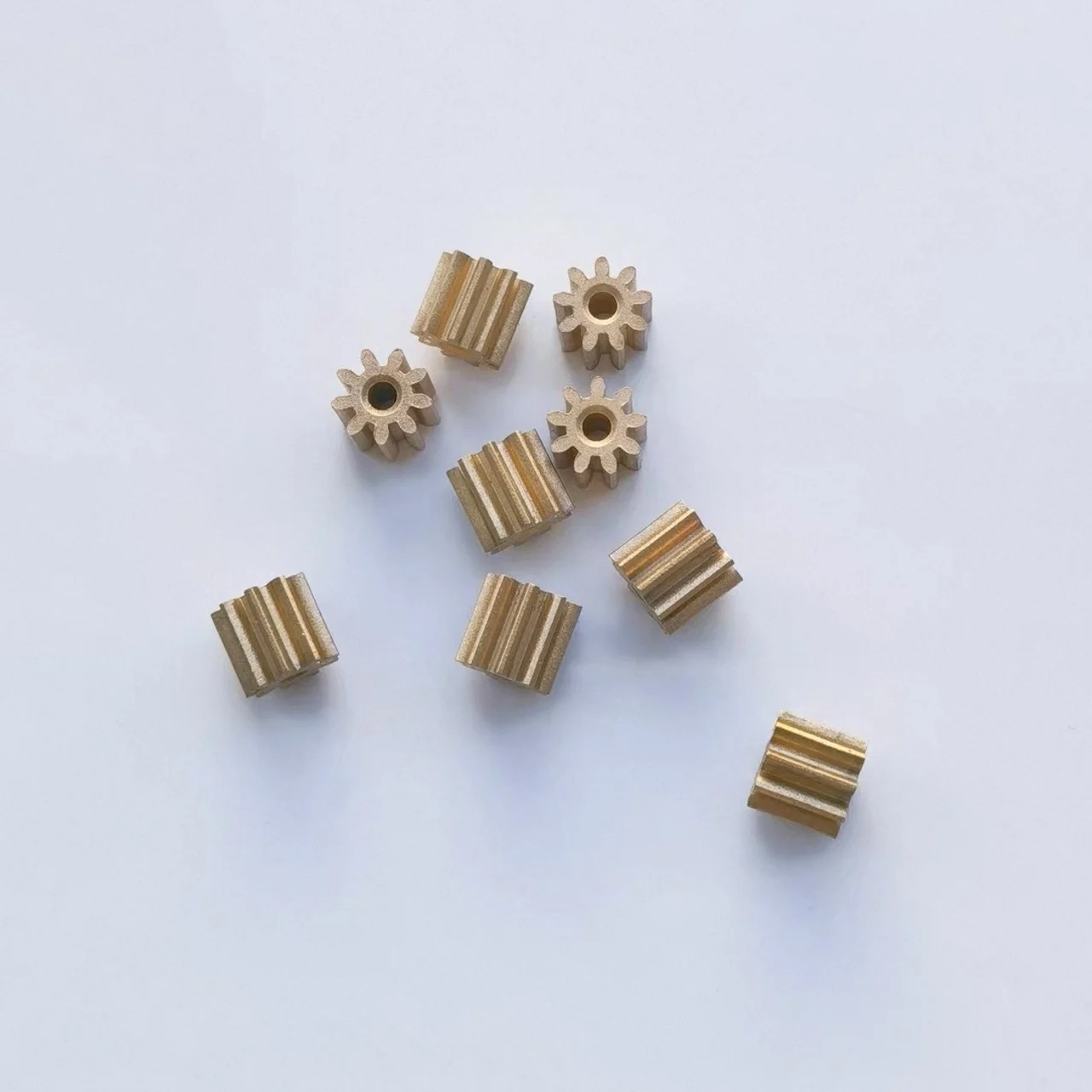 3.1mm M1 Metal Spur Gear 9 Teeth Low Noise for Smart Door Locks Electric Toothbrush Precision Engineering