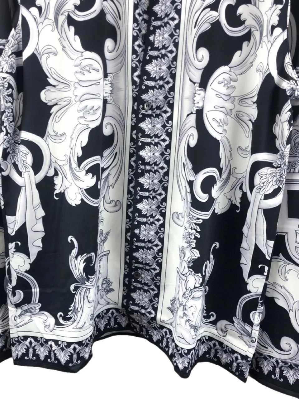 

European Fashion Long Sleeve 3D Patterned Men's And Women's Shirt Loose Fit PU Leather Beachwear Thickened Winter Resistant