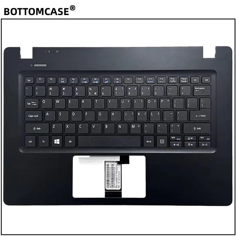 

New For BOTTOMCASE® TravelMate P238-G2-M V3-372G N15W8 Laptop shell, palmrest cover with keyboard Black 6B.VG7N1.009