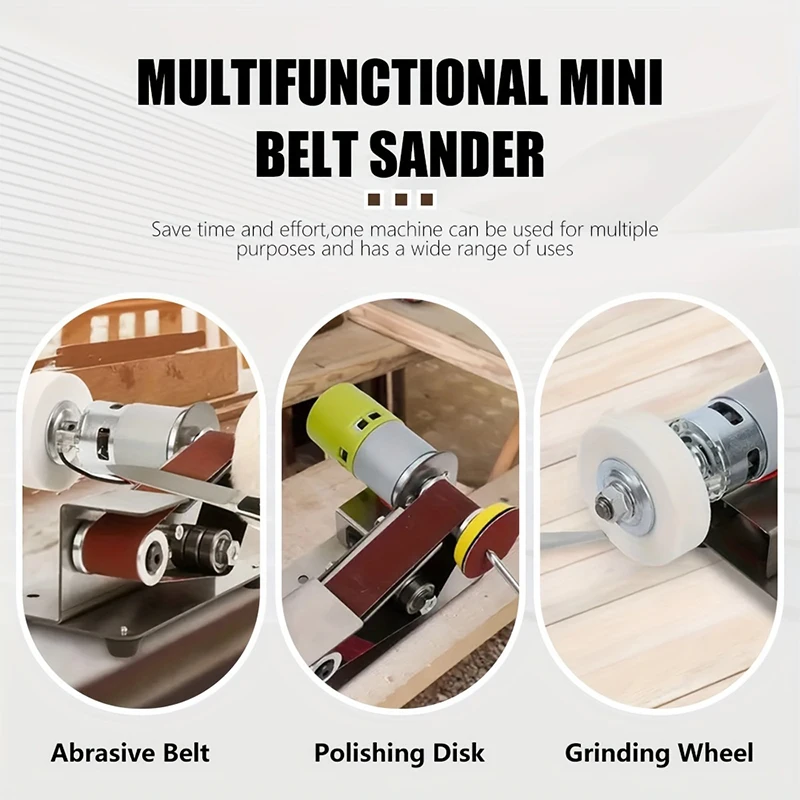 ポータブルベルトサンダー研磨研削シャープナー調整可能な DIY カッターエッジ電動ミニベルトサンダー電動ナイフシャープナー