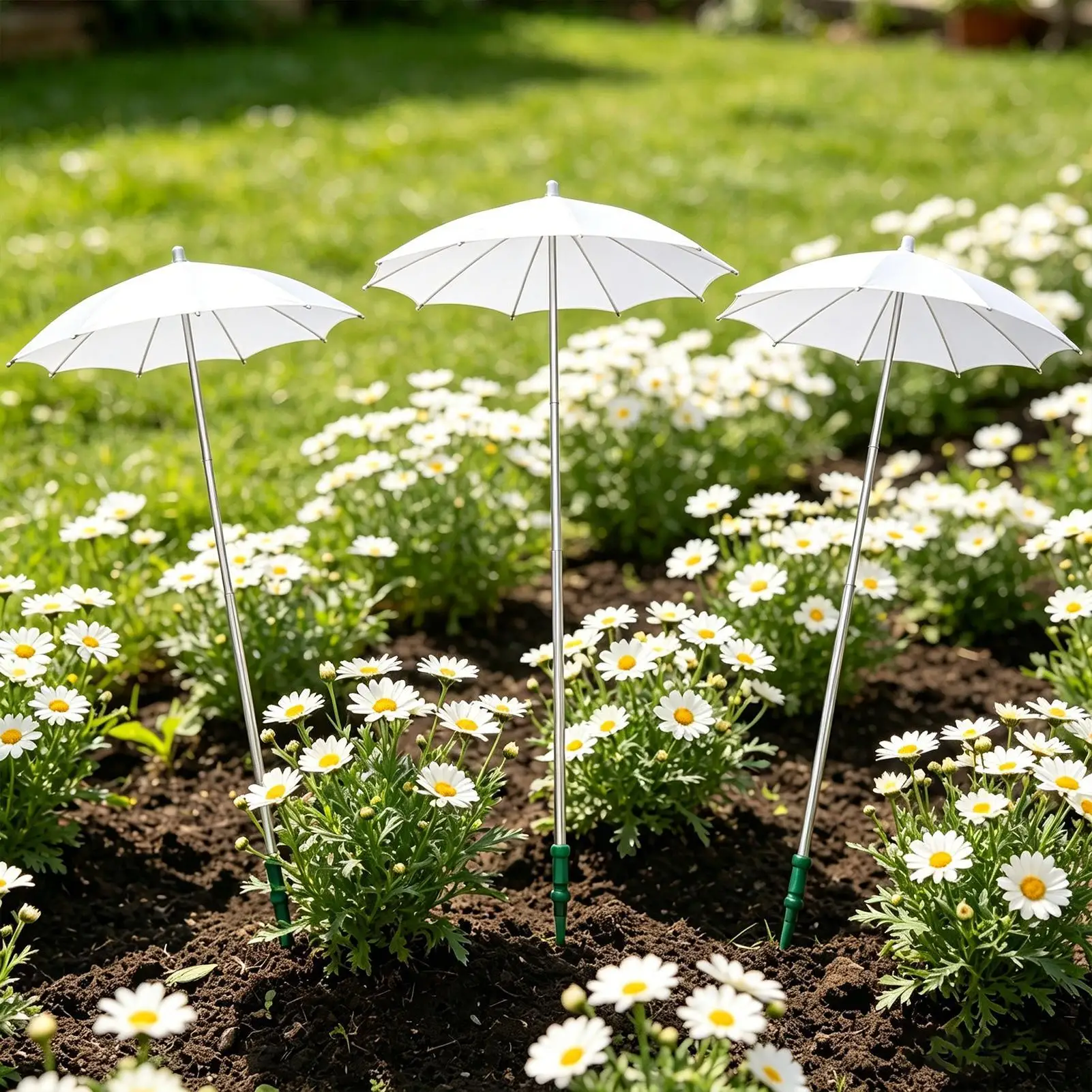 Umbrella For Plants 3 Piece Retractable Canopy Umbrellas For Outdoor Plants For Garden Balcony Seedlings Flower Beds Greenhouse
