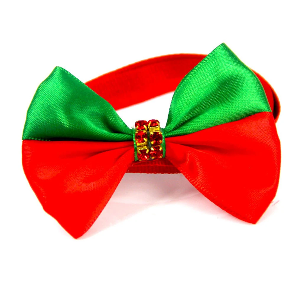 

8Pcs Dog Bow Collar Adjustable Comfortable Material Christmas Pet Collar for Dogs Stylish Pet Supplies Accessory