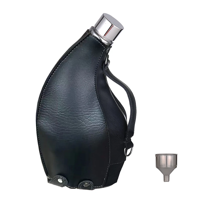 DEOUNY Large Capacity Horns Hip Flask 1500ml Thickened Alkohol 304 Stainless Steel Outdoor For Wine