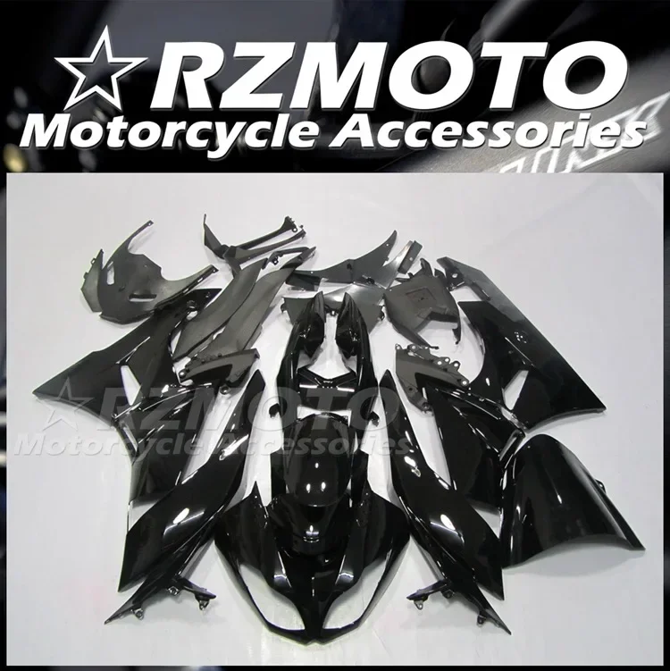 

4Gifts New ABS Fairings Kit Fit For KAWASAKI ZX-6R ZX6R 636 2009 2010 2011 2012 09 10 11 12 Bodywork Set Black Glossy