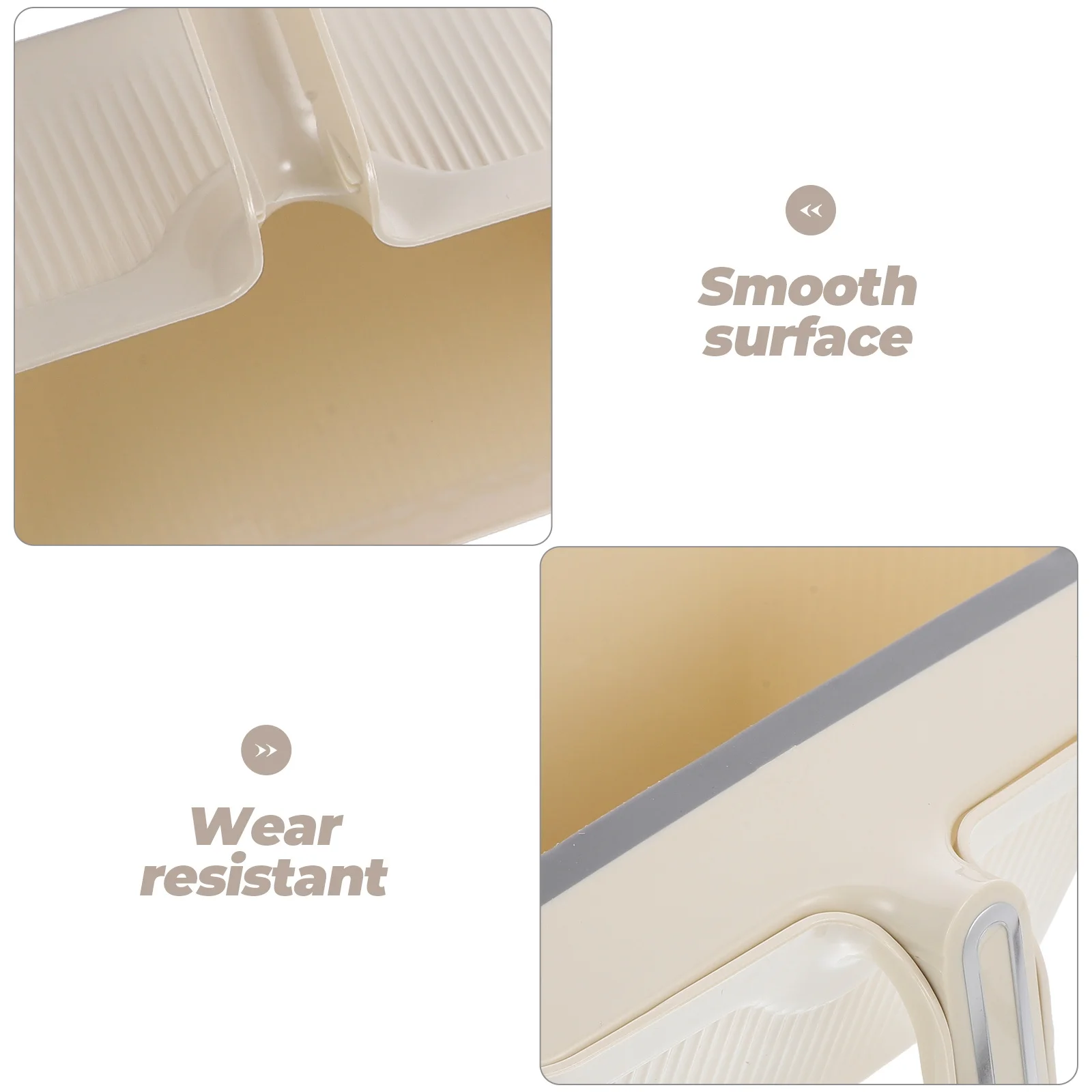 

1pc Trash Can 3L Plastic Modern Litter Trash Can Waste Bin For Bathroom Kitchen Office Bedroom Home Garbage Container