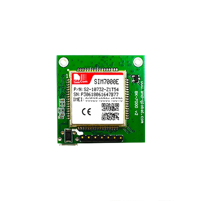 SIMCOM SIM7000E Breakout Board LTE CAT-M1(eMTC) NB-IoT Module Quad-Band LTE-FDD B3/B8/B20/B28 GPRS/EDGE 900/1800Mhz