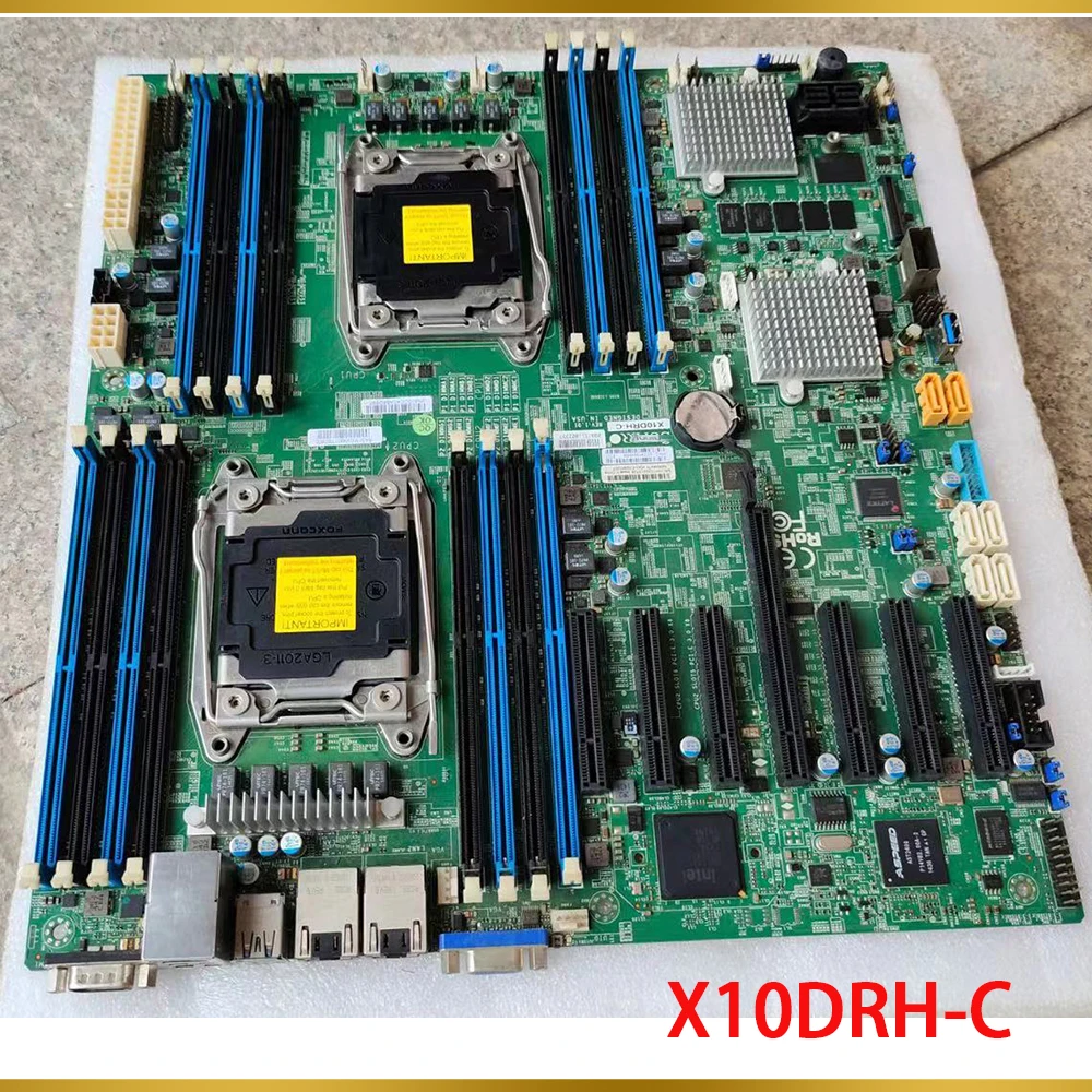 

For Server Motherboard E5-2600 v4/v3 Family Dual Port GbE LAN SAS3 (12Gbps) IPMI 2.0 LGA2011 DDR4 X10DRH-C