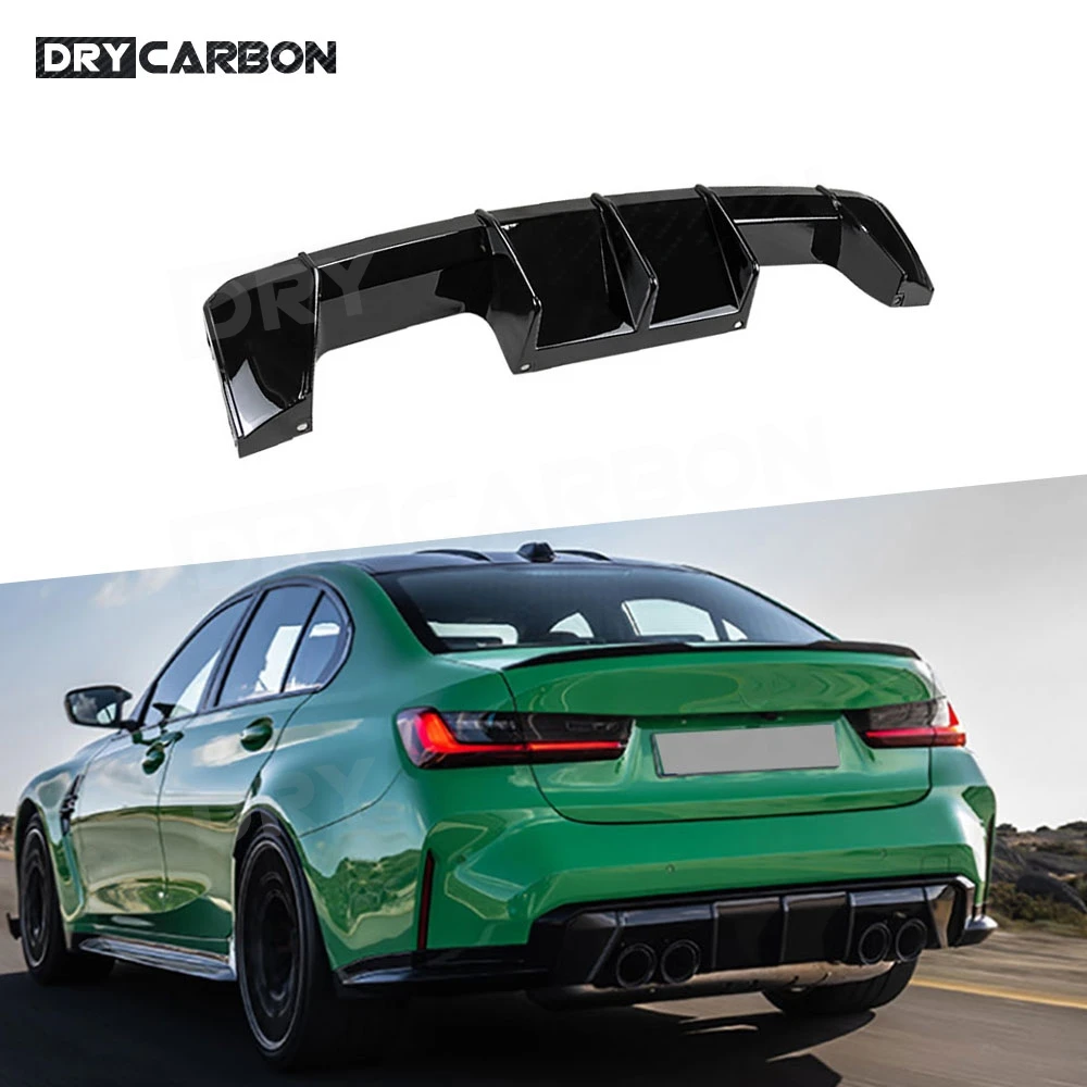 

Rear Bumper Diffuser Lip Spoiler for BMW G80 M3 G82 G83 M4 2021+ Car Bumper Diffuser Guard Body Kits Accessories ABS