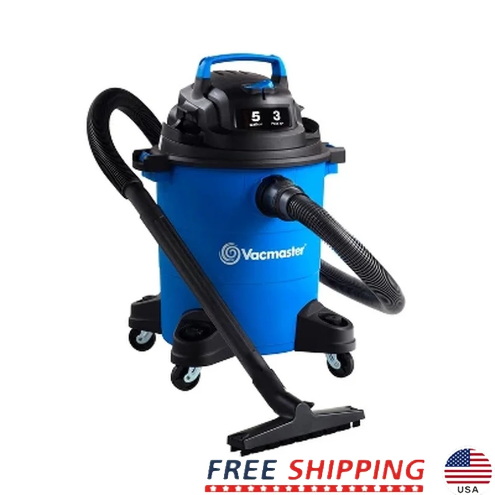 

5 Gallon 3 Peak HP Wet Dry Vacuum Cleaner Blower Lightweight Portable Home Garage Multi Surface Cleaning Tool