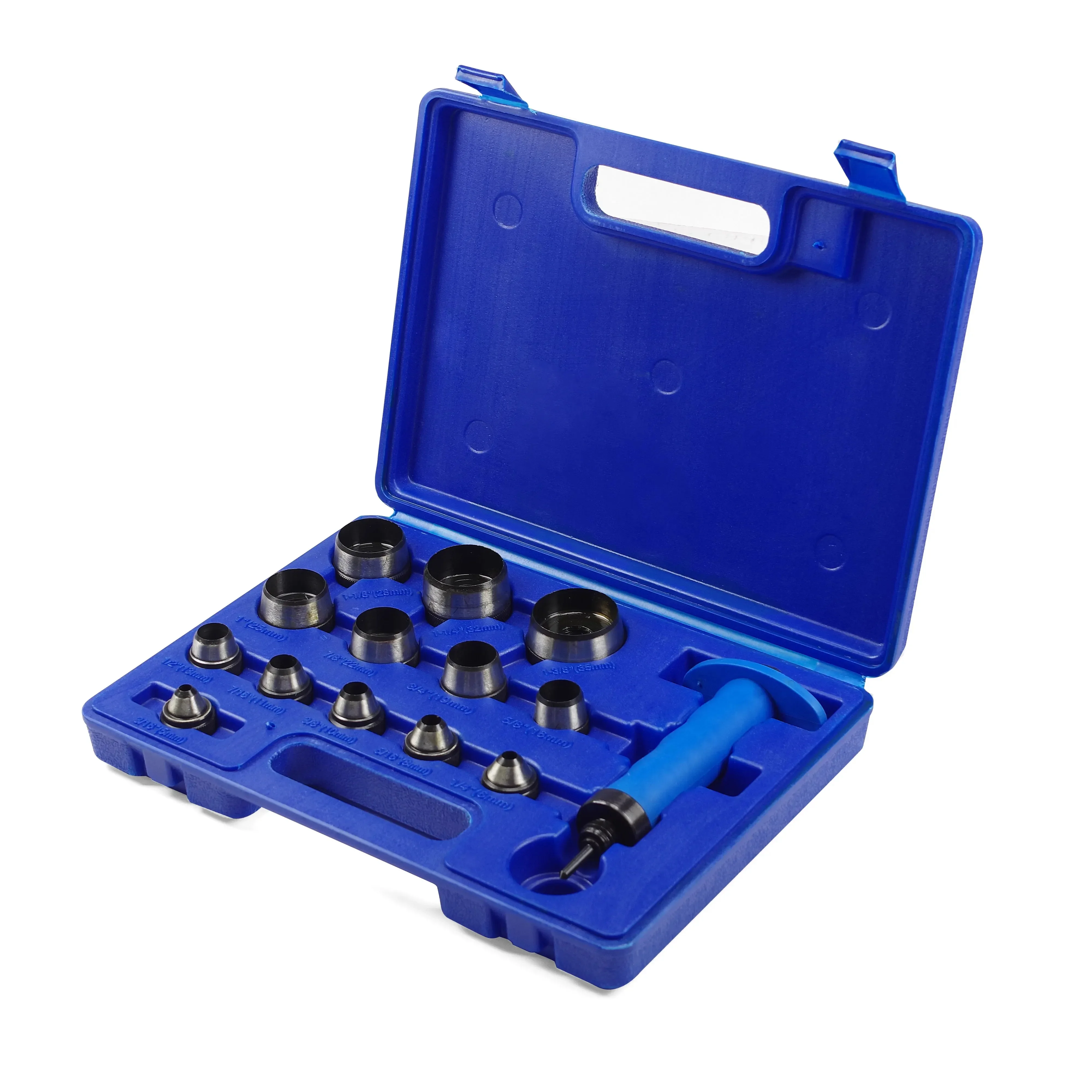 New 14 Piece One Set Belt Punching Diy Leather Punch Tool