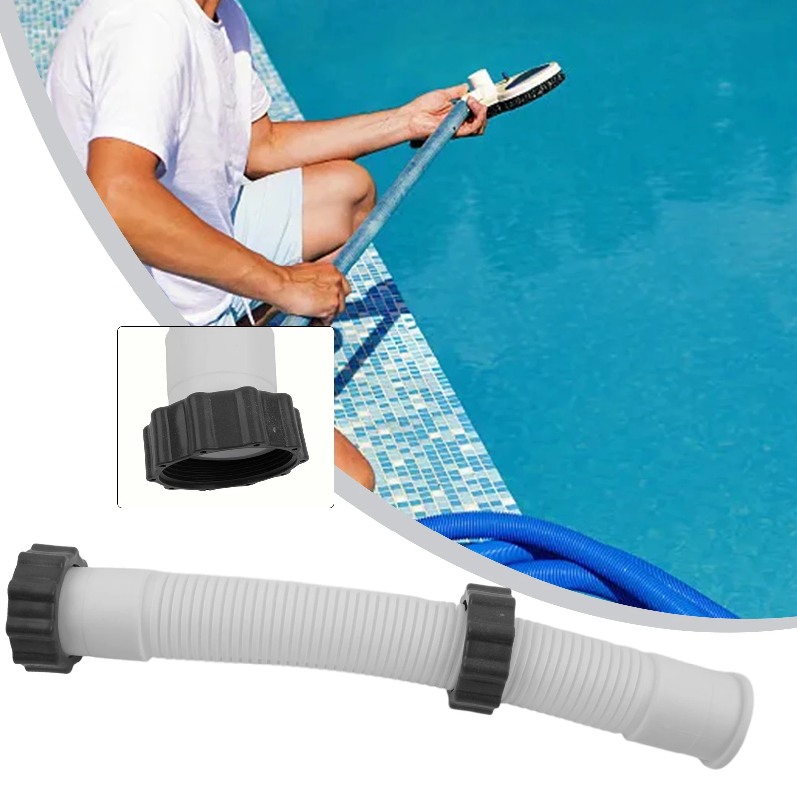 1/2 pz per Intex 16 pollici piscina filtro a sabbia pompa tubo di collegamento tubo flessibile per Intex 26371CA/26371EH/28647EG/SF70110-2/SF60110-1