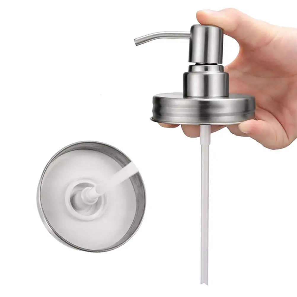 3 Bombas Dosificadoras de Acero Inoxidable para Botellas, Repuesto para Dispensadores de Loción, Jabón Líquido, Detergentes y Productos de Baño