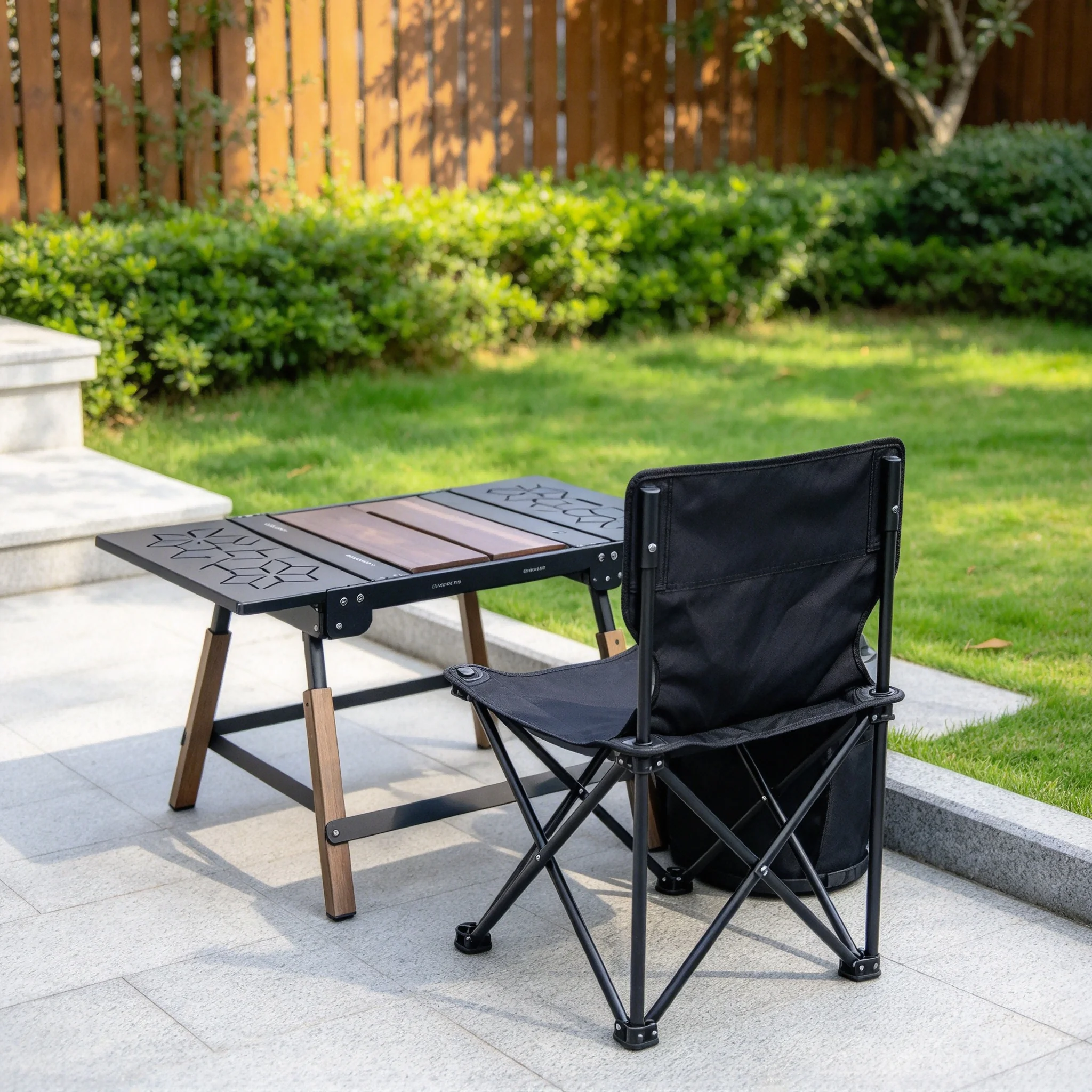 AOLIVIYA Portable Folding Table Picnic Camping Table Outdoor Coffee Tea Table IGT Module Lightweight Tactical Stand