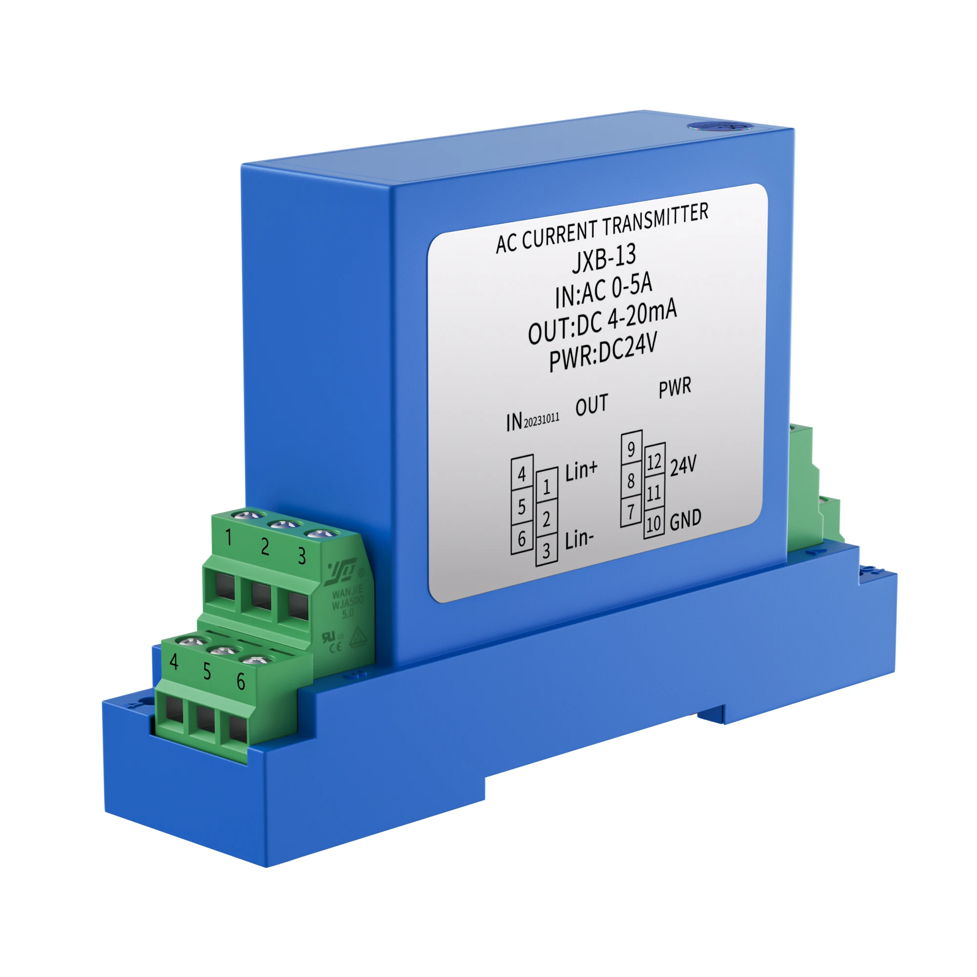 AC Current Transducer 4-20mA 0-10V RS485 Current Sensor Transmitter 0-1A 0-2A 0-3A 0-10A AC DC Current Converter