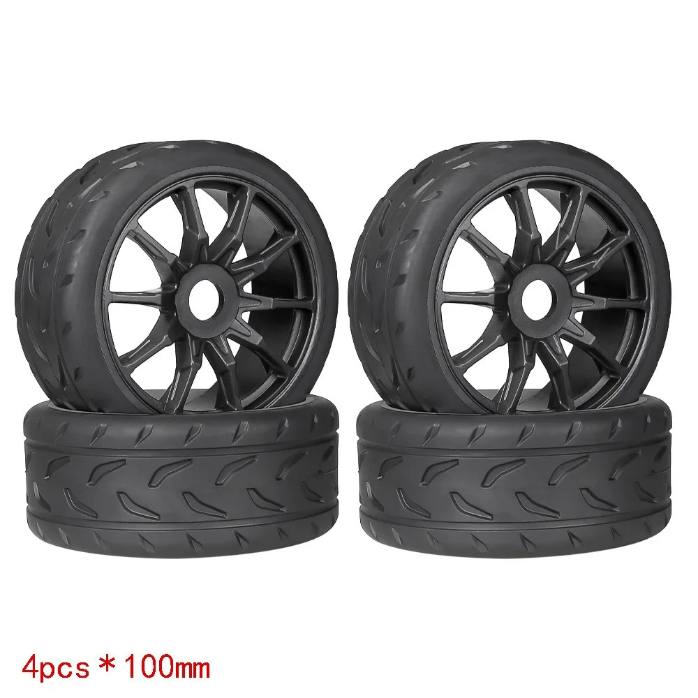 

4pcs 53/107 42/100 Tire Tyre 17mm Wheel Hex for Arrma 1/7 Infraction Limitless Felony FSR Model GT RC Car Upgrade Parts