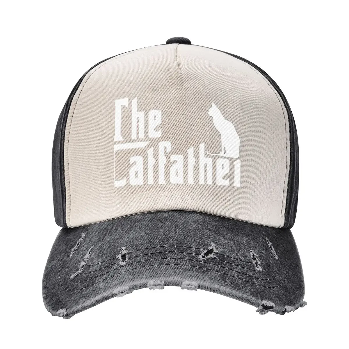 

The Catfather Funny Cat Parody Men Fathers Day Gift Baseball Cap Fashion Beach New Hat Snapback Cap Women's Hats 2025 Men's