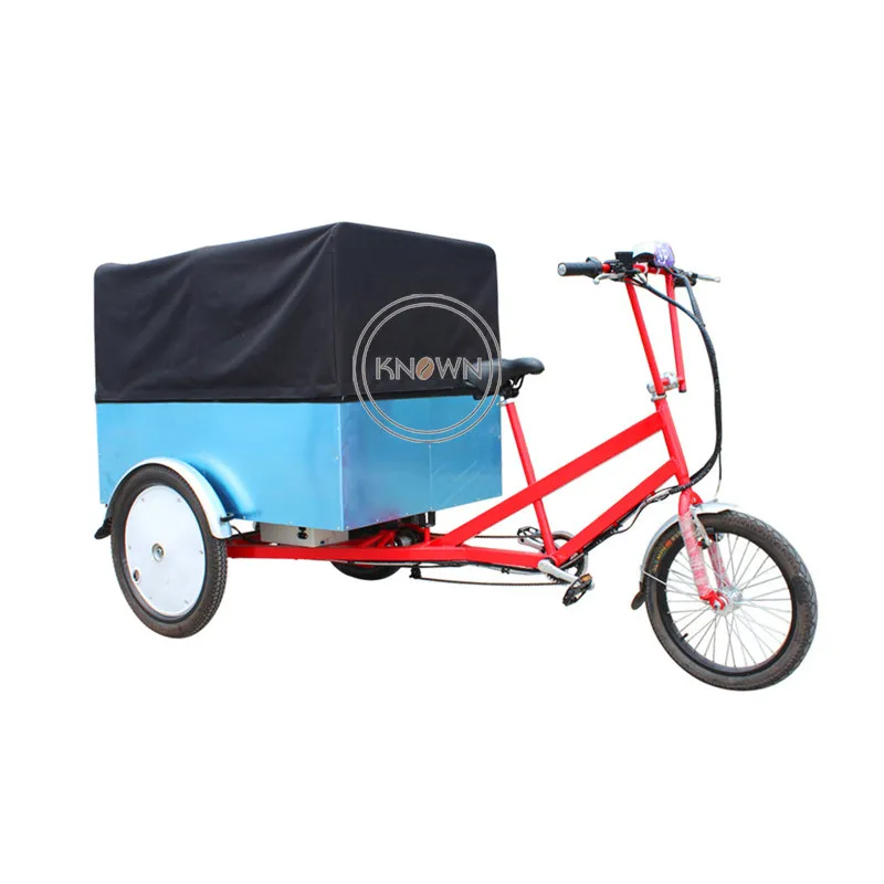 

CE approved mobile outdoor cargo bike food cart tricycle bicycle