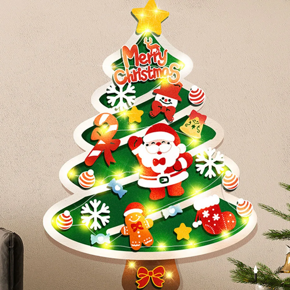 

Multi Patterns Christmas Tree Paste Decoration Lightweight Christmas Tree Pasting Ornament For Party