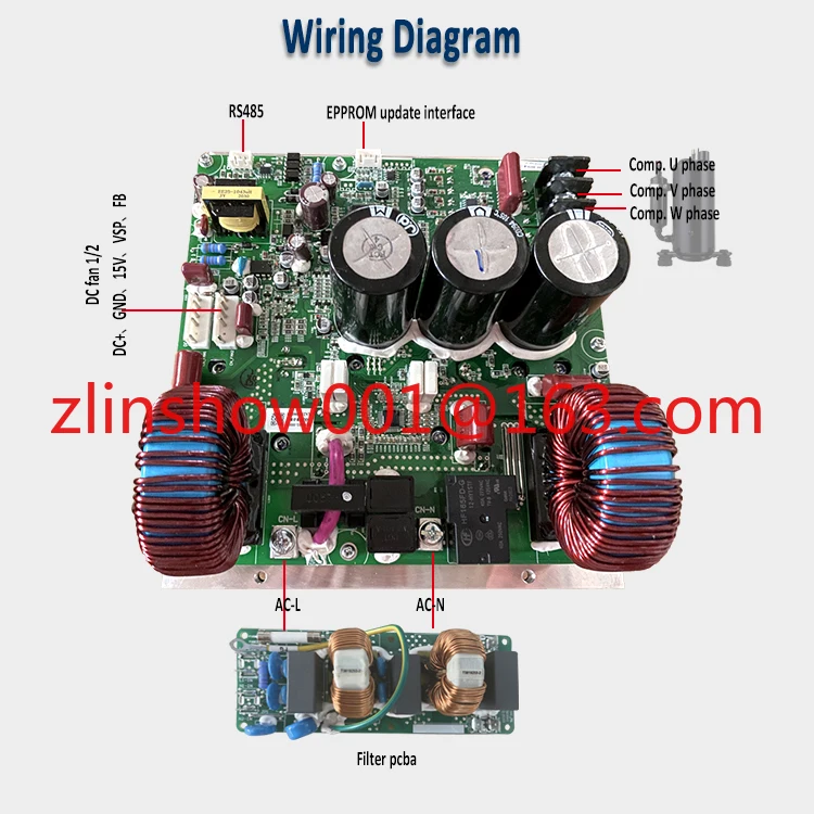 DC Inverter PCB Control Board for Air Condition Heat Pump Compressor Driver Inverter