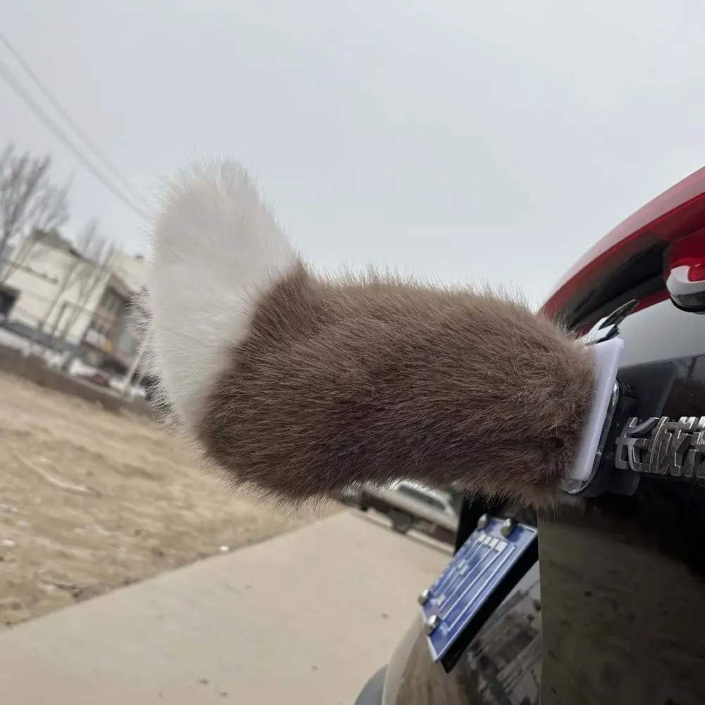 Transparent Belt Electric Furry Tail Realistic Furry Movable Tail Cosplay Tail Cute Moving & Shaking Adjustable Cat Tail Party