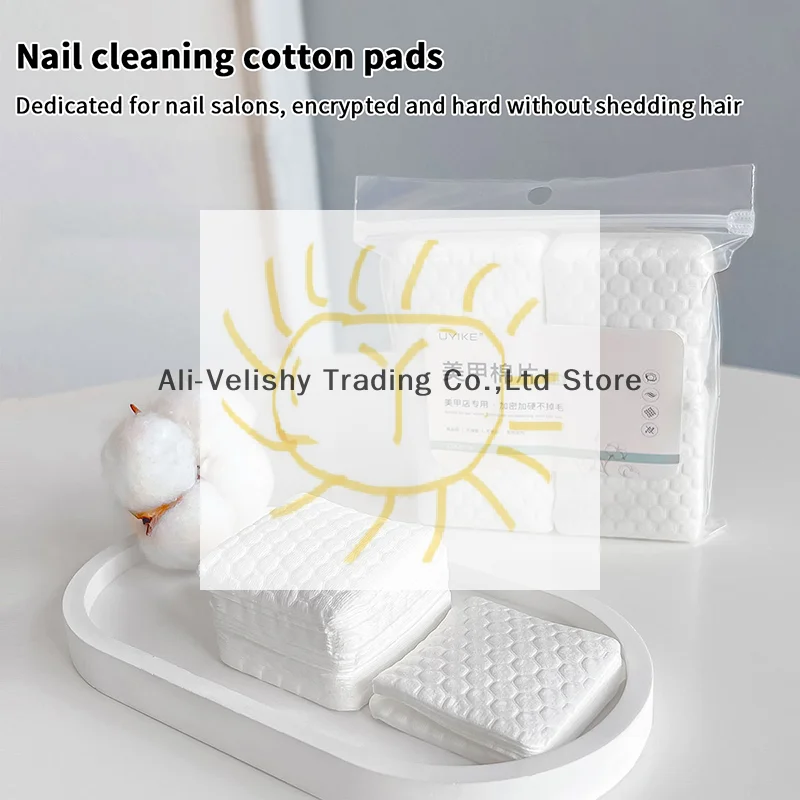 200 قطعة مسمار لوحة قطن مزيل طلاء الأظافر هلام نظيفة مانيكير المناديل خالية من الوبر مناديل القطن الأنظف ورقة منصات الورنيش أداة