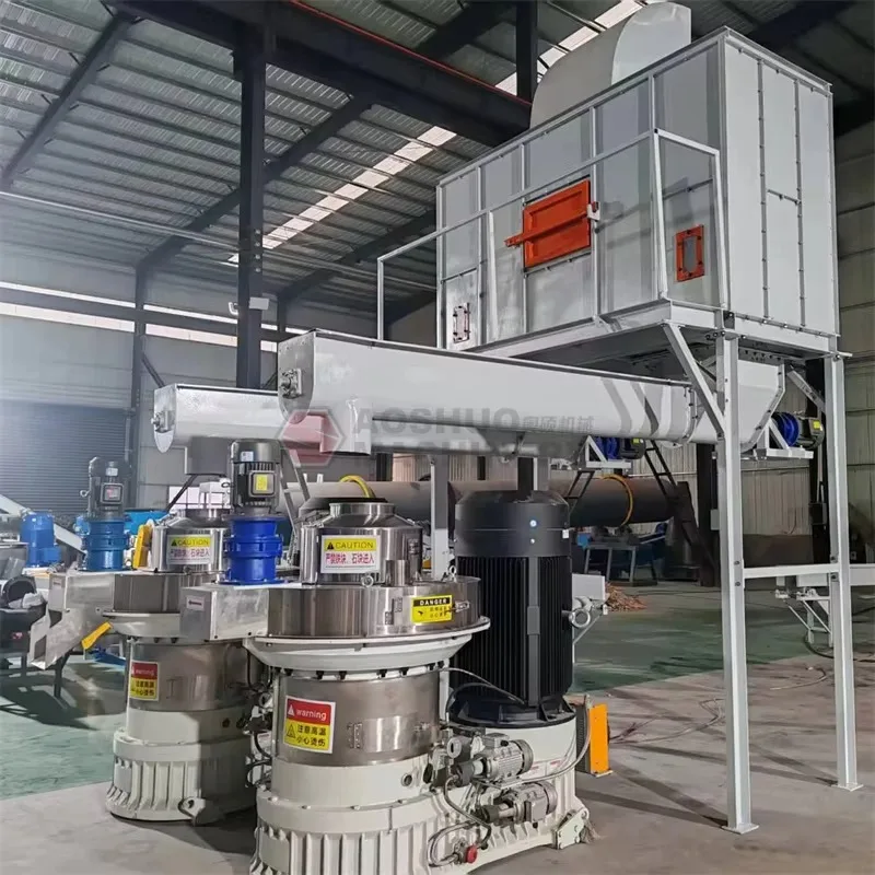 CE 1000kg/h Biomass Pellet Machine Wood Pellet Production Line Price Handling Palm Fiber Sawdust Crop Residues