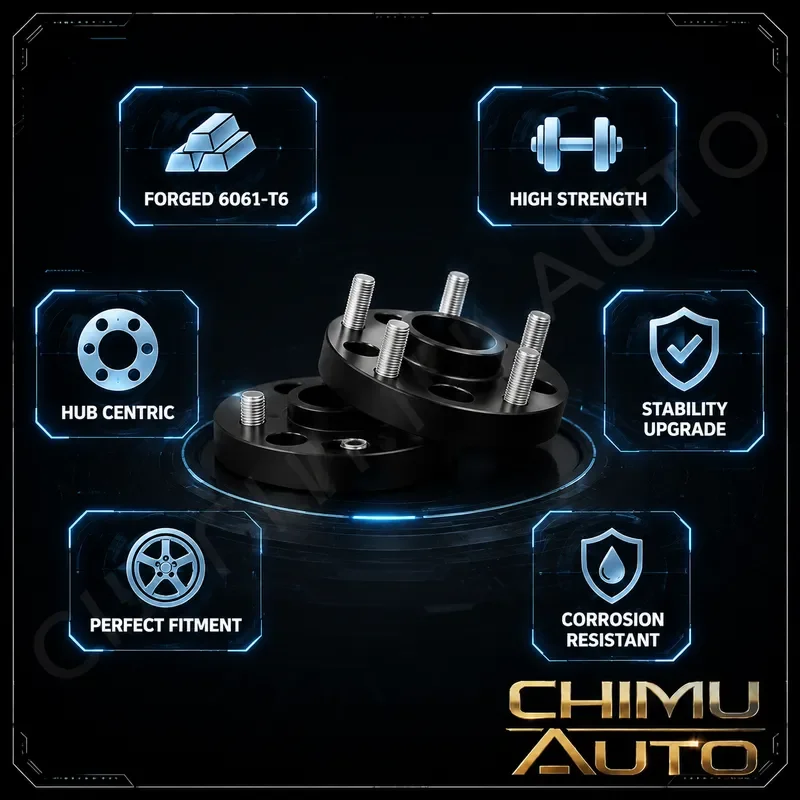 【CHIMU AUTO】 For Chrysler 300C Challenger Journey Magnum Kubo Warhorse Forged Wheel Spacer 5x115 71.6mm Hubcentric