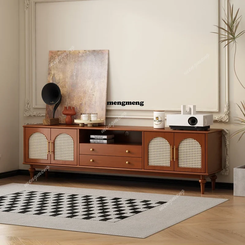 

Nordic Solid Wood TV Cabinet Designer Display Dollhouse Hallway Salon Tv Table Living Room Modern Console Muebles Furniture