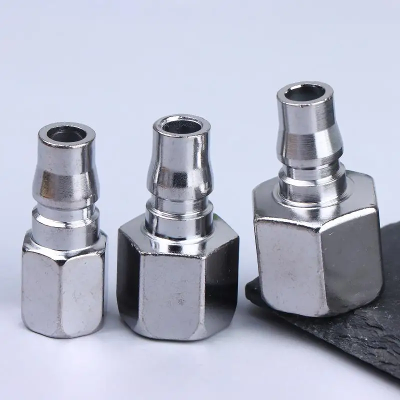 High Pressure Pneumatic Hose Connector C Type Quick Coupler Plug Socket Durable Fitting for Repair Shop Use