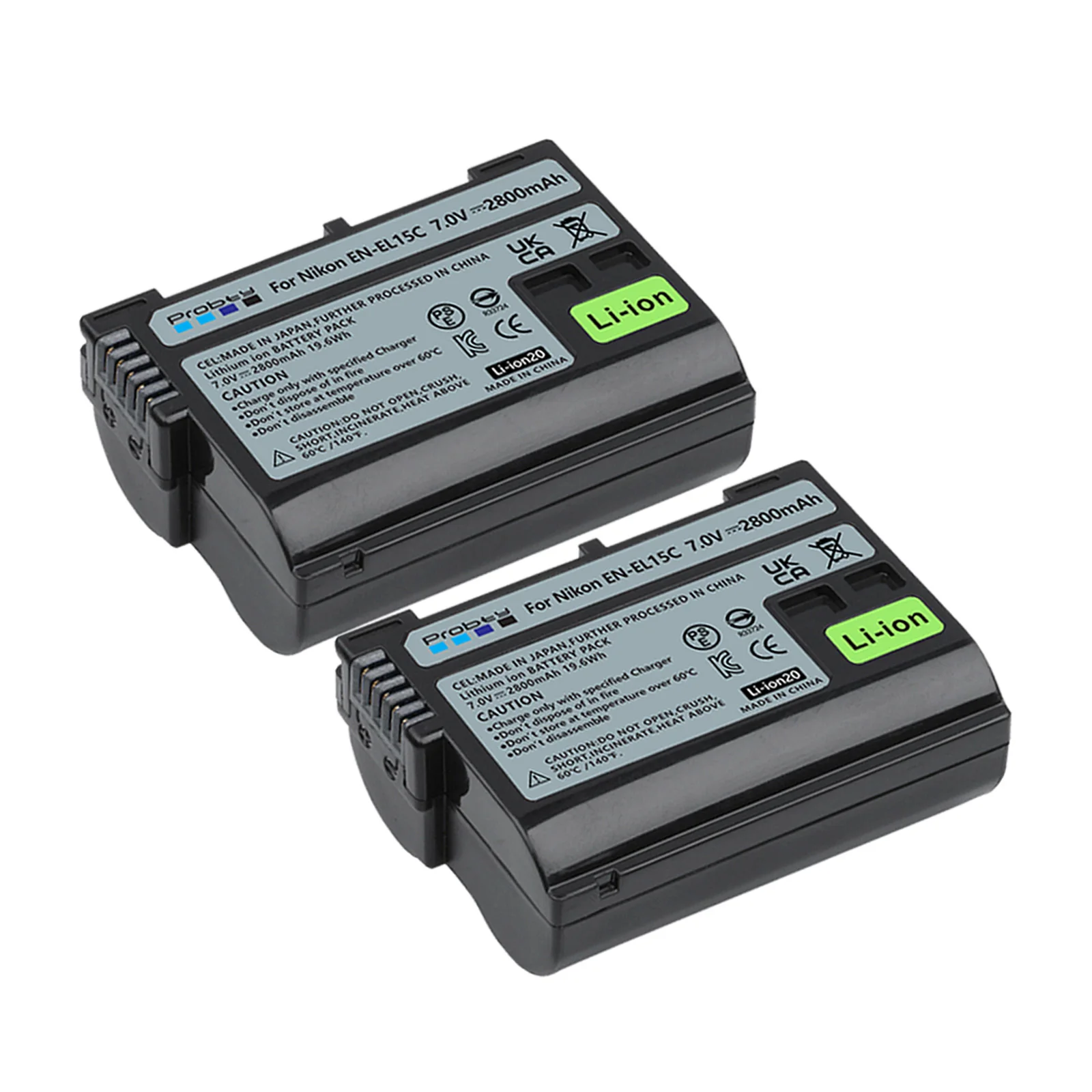 EN-EL15C EN EL15C EN EL15 Battery or LED Charger Caser for Nikon D780, D850, D7500, D500, D600,Z5, Z6, Z6 II, Z7, Z7II